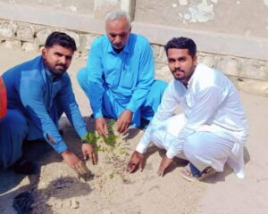 Al Maida Foundation Plants 200 Trees at Govt. Boys Primary School, Madarsa Al Qadriya Sindh.